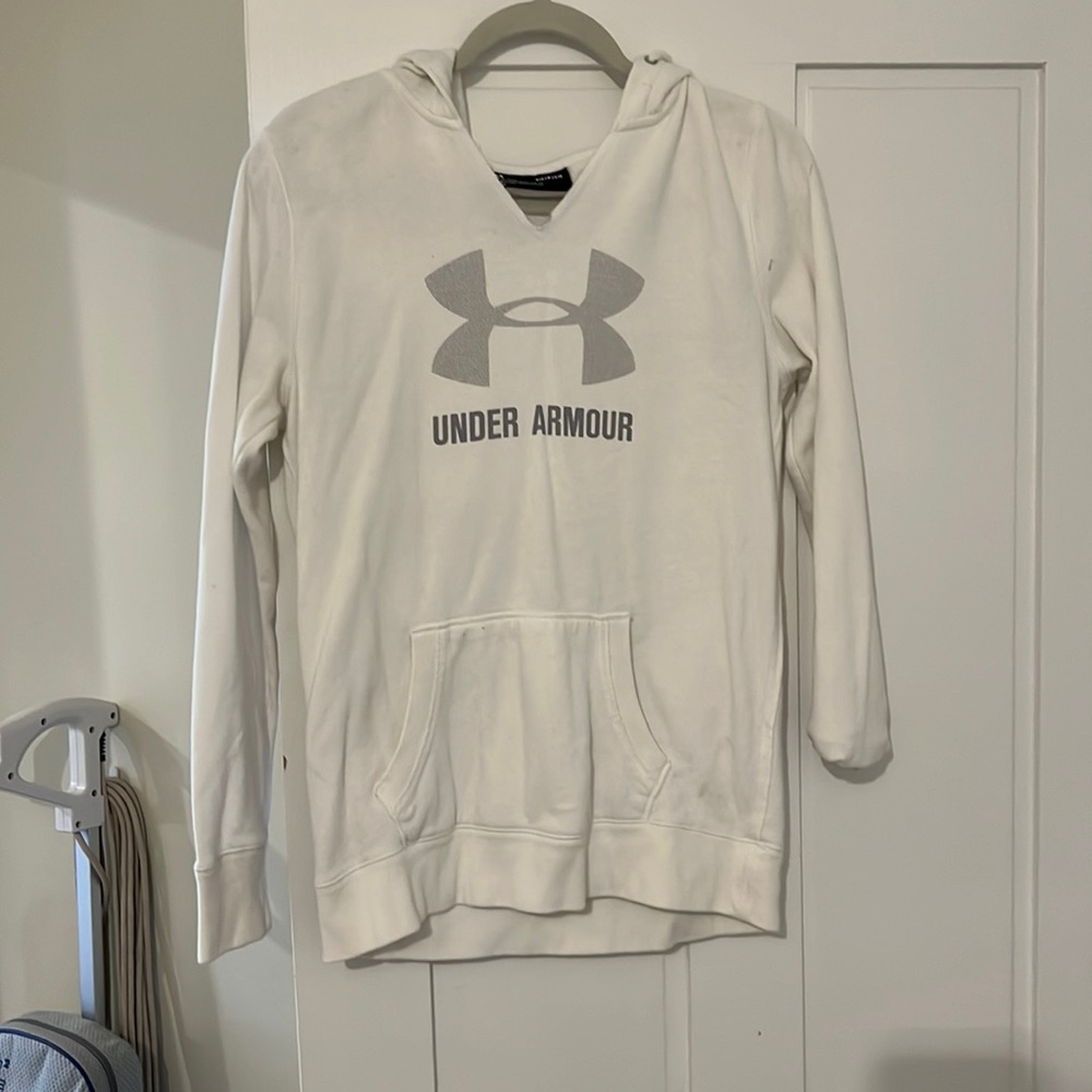 White under armour womens sweatshirt- size small!